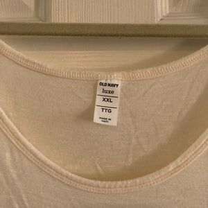 Cream Luxe Old Navy Tank